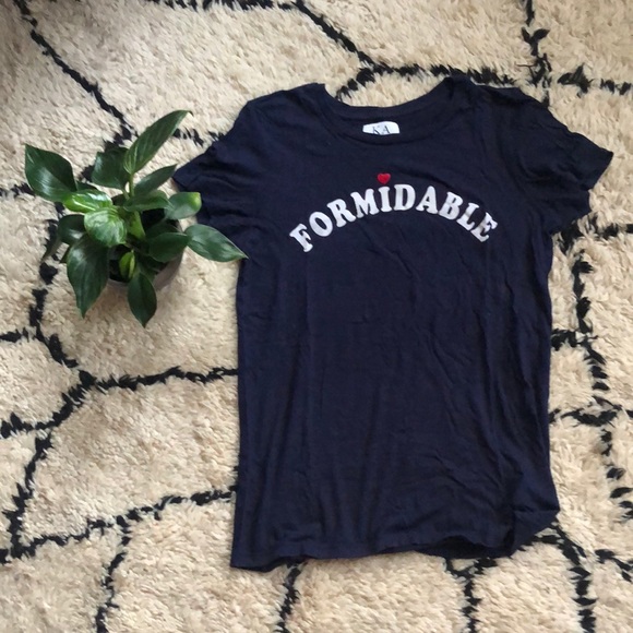 Zoe Karssen “Formidable” T-Shirt in Navy - Picture 1 of 4
